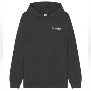 Sporty & Rich Faded Black Hoodie
